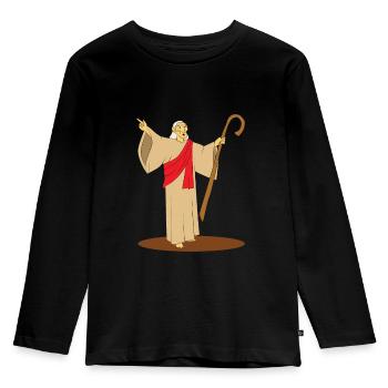 Prêtre Vololo - T-shirt manches longues Premium Enfant - noir - Devant - AI Model Kid Male (0cm)