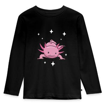 Axolotl - Kinder Premium Bio Langarmshirt - Schwarz - Vorne - AI Model Kid Male (0cm)