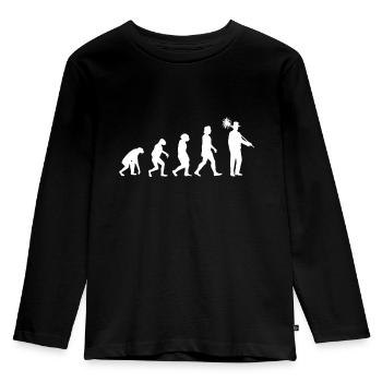 Chimney Sweep Evolution Chimney Chimney Sweep - Kids' Premium Longsleeve Shirt - black - Front - AI Model Kid Male (0cm)