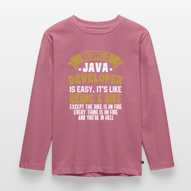 Java Developer T-shirt manches longues Premium Enfant