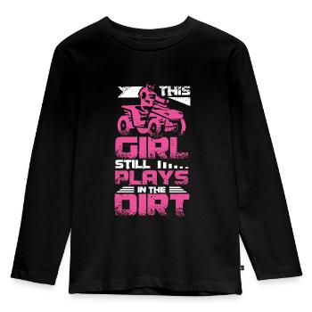 ATV Quad Girl - T-shirt manches longues Premium Enfant - noir - Devant - AI Model Kid Male (0cm)