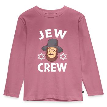 Jew Jewish Israelite Culture Israel Jewish Roots - T-shirt manches longues Premium Enfant - mauve - Devant - AI Model Kid Female (0cm)