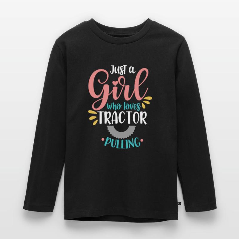 Tractor Pulling Tractor Puller Tractor Driver Kinder Premium Bio Langarmshirt