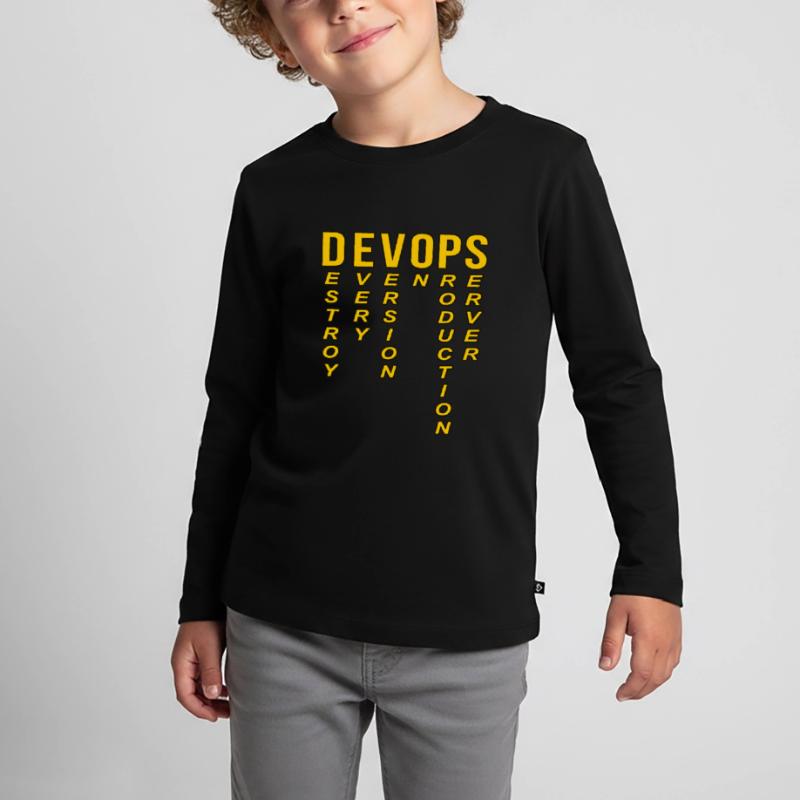 Devops Definition Technischer Computer Kinder Premium Bio Langarmshirt