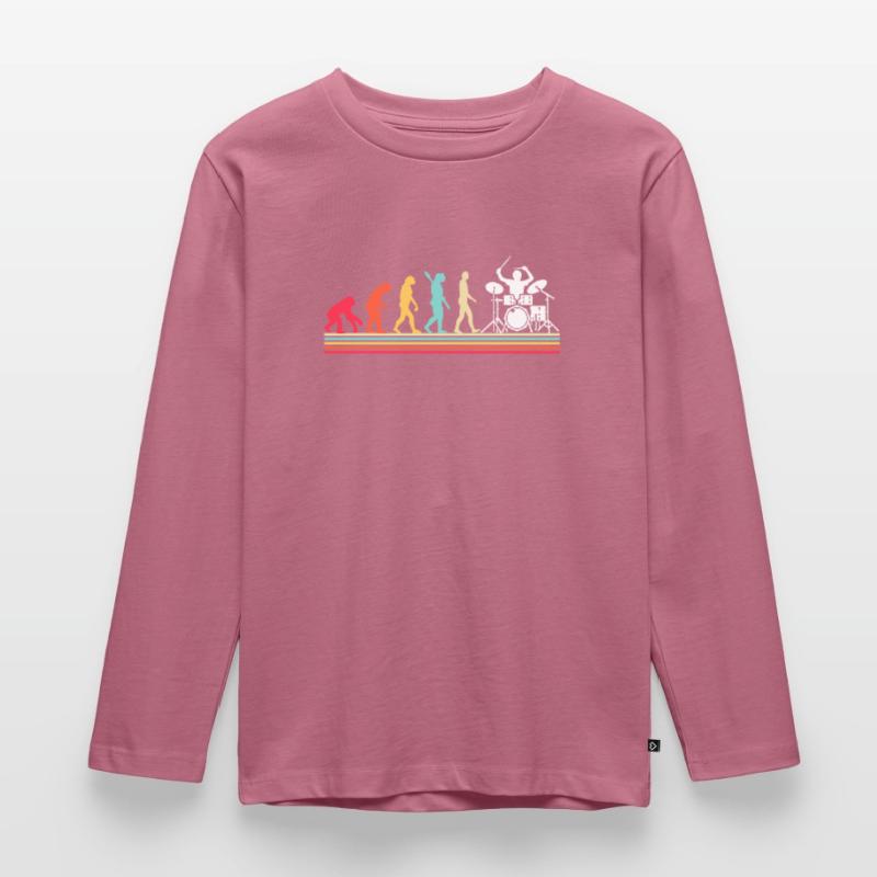 Drummer Evolution Drums Kids' Premium Longsleeve Shirt