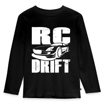 RC - drift - Kids' Premium Longsleeve Shirt - black - Front - AI Model Kid Male (0cm)