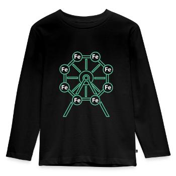 Das Chemie - Riesenrad! - Geschenk - Kinder Premium Bio Langarmshirt - Schwarz - Vorne - AI Model Kid Male (0cm)