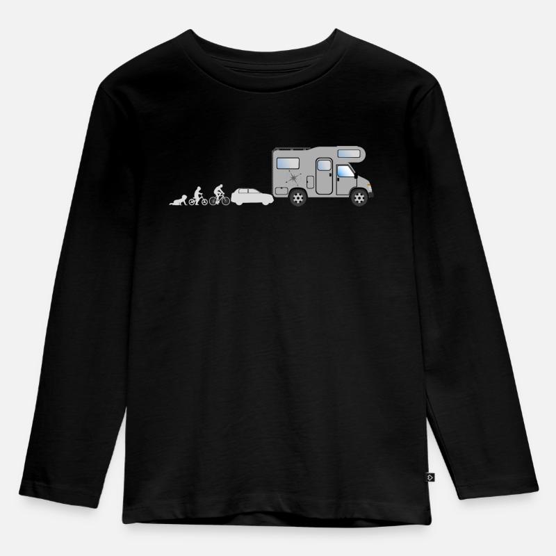 Evolution Camper - Kids' Premium Longsleeve Shirt - black