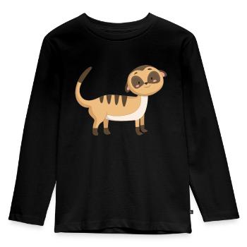 Scharrtier ground female - Kids' Premium Longsleeve Shirt - black - Front - AI Model Kid Male (0cm)