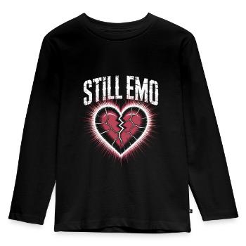 Still emo! Goth Emo Alternative Aesthetic - Kids' Premium Longsleeve Shirt - black - Front - AI Model Kid Male (0cm)