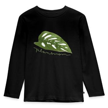 Plantmom Plant Monstera Adansonii Cadeau Nature - T-shirt manches longues Premium Enfant - noir - Devant - AI Model Kid Male (0cm)