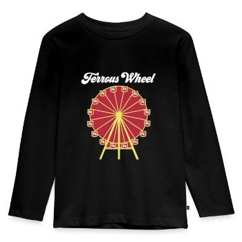Das Chemie - Riesenrad! - Geschenk - Kinder Premium Bio Langarmshirt - Schwarz - Vorne - AI Model Kid Male (0cm)