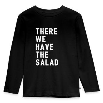 Funny phrase Denglisch salad funny sayings - Kids' Premium Longsleeve Shirt - black - Front - AI Model Kid Male (0cm)