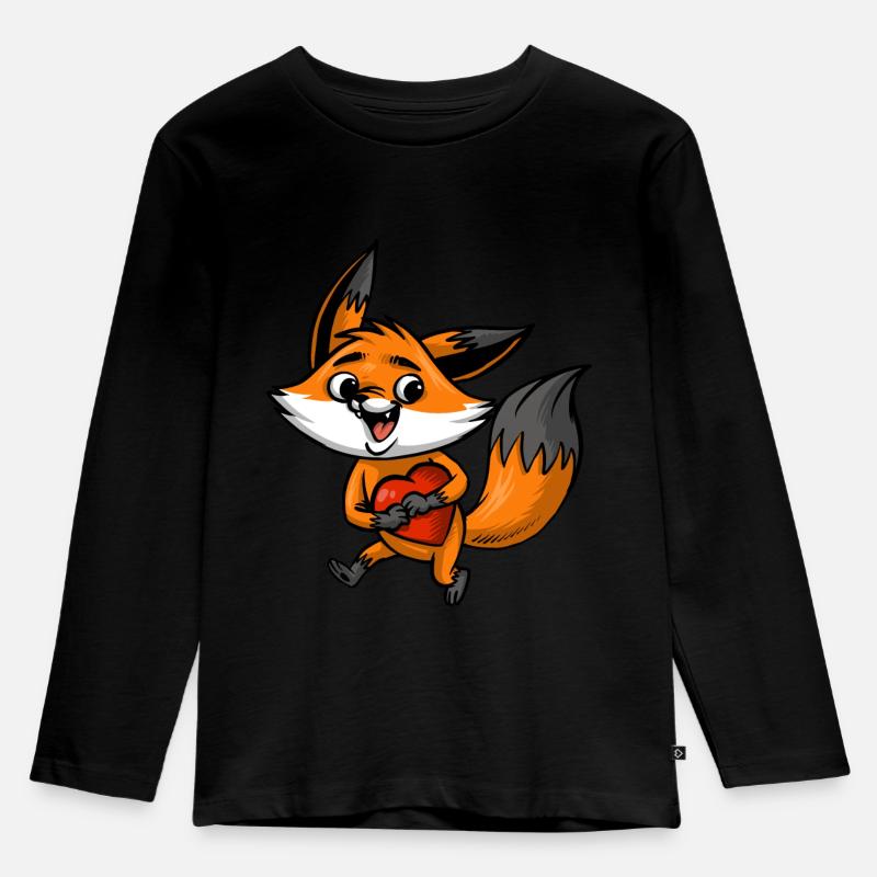 comic - Kinder Premium Bio Langarmshirt - Schwarz