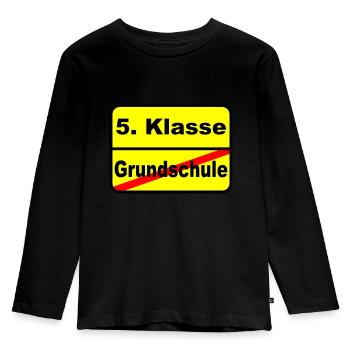 5th grade advanced elementary school gift - Kids' Premium Longsleeve Shirt - black - Front - AI Model Kid Male (0cm)