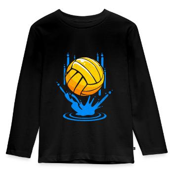 water polo - T-shirt manches longues Premium Enfant - noir - Devant - AI Model Kid Male (0cm)