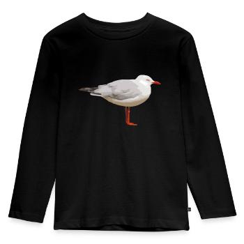 gull - Kids' Premium Longsleeve Shirt - black - Front - AI Model Kid Male (0cm)