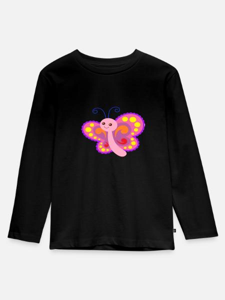 Butterfly kids - Kids' Premium Longsleeve Shirt - black