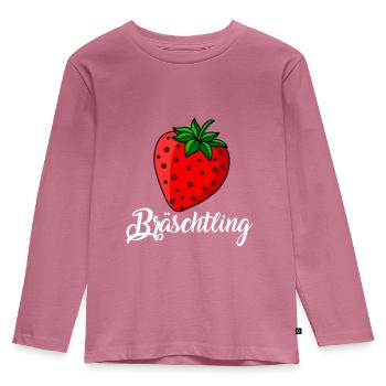 Dialecte souabe - Bräschtling schwabenland - T-shirt manches longues Premium Enfant - mauve - Devant - AI Model Kid Female (0cm)