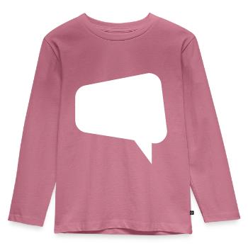 Speech Bubble Thought Bubble Label Speechbubble - T-shirt manches longues Premium Enfant - mauve - Devant - AI Model Kid Female (0cm)