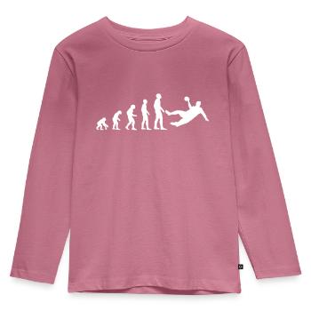 Handball Evolution T shirts - Kids' Premium Longsleeve Shirt - mauve - Front - AI Model Kid Female (0cm)