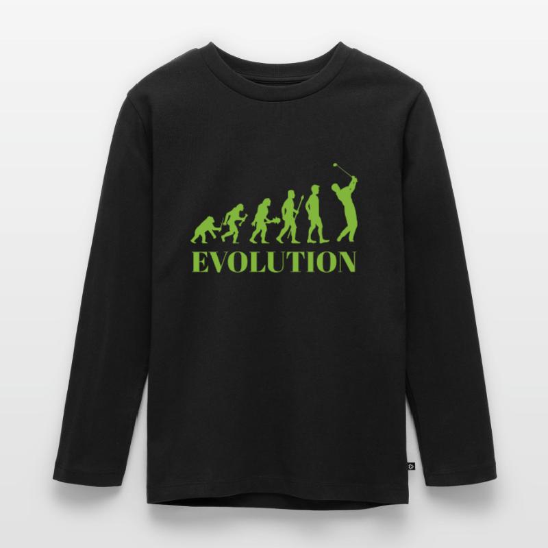 Evolution - Golf - Funny - Fun - Gift Kids' Premium Longsleeve Shirt