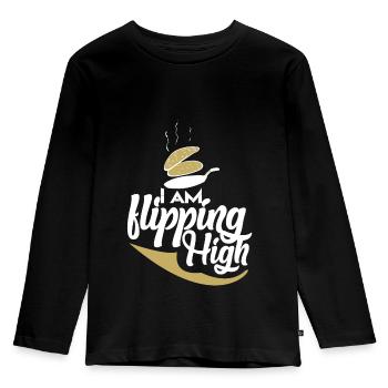 Pancake pancakes pancakes - Kids' Premium Longsleeve Shirt - black - Front - AI Model Kid Male (0cm)