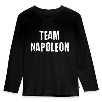 Napoleon Team Bonaparte story gift idea - Kids' Premium Longsleeve Shirt - black - Front - AI Model Kid Male (0cm)