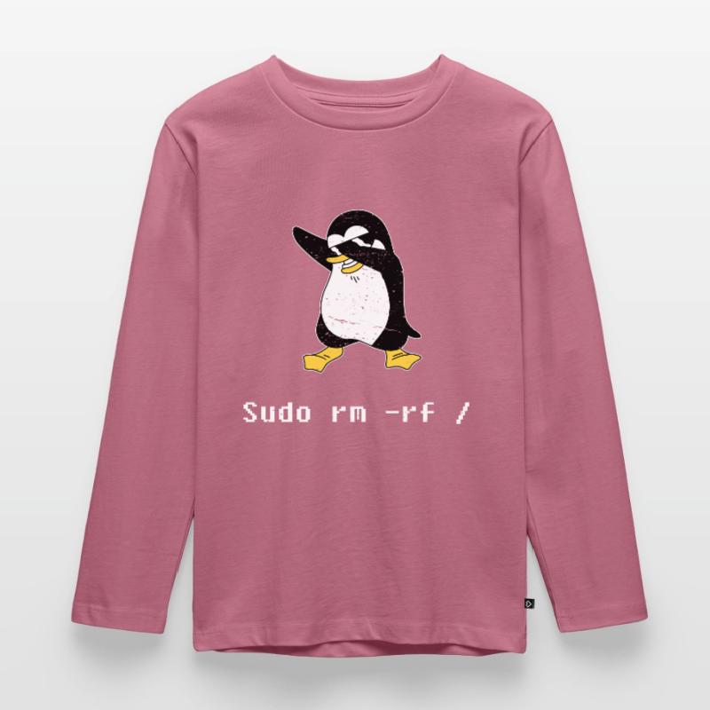 Sudo rm RF Admin Sysadmin Cadeau Java Linux T-shirt manches longues Premium Enfant