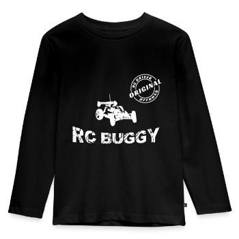 RC Buggy Vater Sohn Tochter Geschenk Original - Kinder Premium Bio Langarmshirt - Schwarz - Vorne - AI Model Kid Male (0cm)