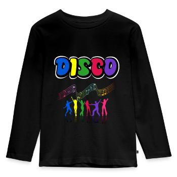 Disco - Kids' Premium Longsleeve Shirt - black - Front - AI Model Kid Male (0cm)