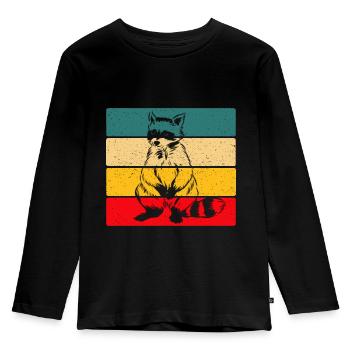 Rat de lavage - T-shirt manches longues Premium Enfant - noir - Devant - AI Model Kid Male (0cm)