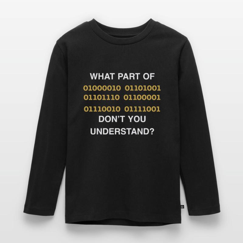 Software engineer code Kinder Premium Bio Langarmshirt
