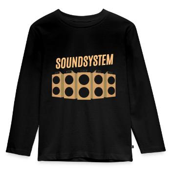 Système de son dub reggae - T-shirt manches longues Premium Enfant - noir - Devant - AI Model Kid Male (0cm)