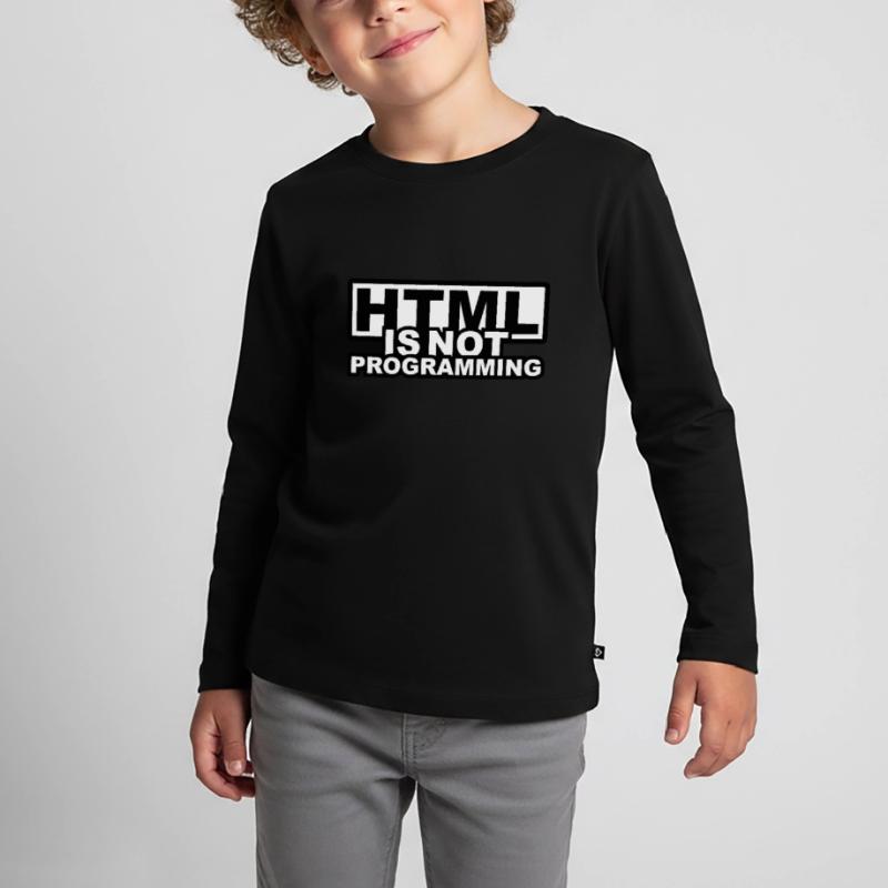 HTML is NOT Programming Kids' Premium Longsleeve Shirt
