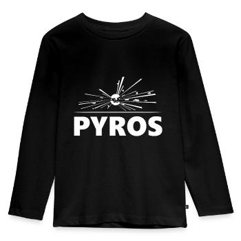 pyros explosive fireworks - Kids' Premium Longsleeve Shirt - black - Front - AI Model Kid Male (0cm)