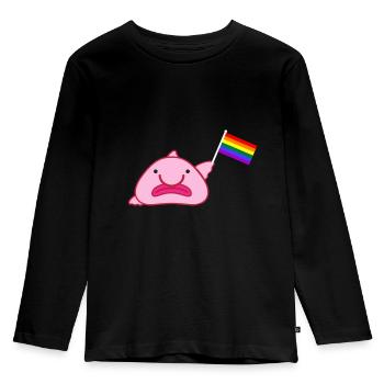 Rainbow flag - Kids' Premium Longsleeve Shirt - black - Front - AI Model Kid Male (0cm)