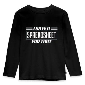 Data Analytics Data Engineering for a Data - Kids' Premium Longsleeve Shirt - black - Front - AI Model Kid Male (0cm)