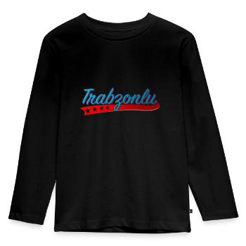 Trabzonspor Trabzon Türkei izmir geschenk ankara - Kinder Premium Bio Langarmshirt - Schwarz - Vorne - AI Model Kid Male (0cm)