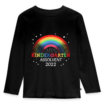Kinder Kindergarten Absolvent 2022 Kita Geschenk - Kinder Premium Bio Langarmshirt - Schwarz - Vorne - AI Model Kid Male (0cm)