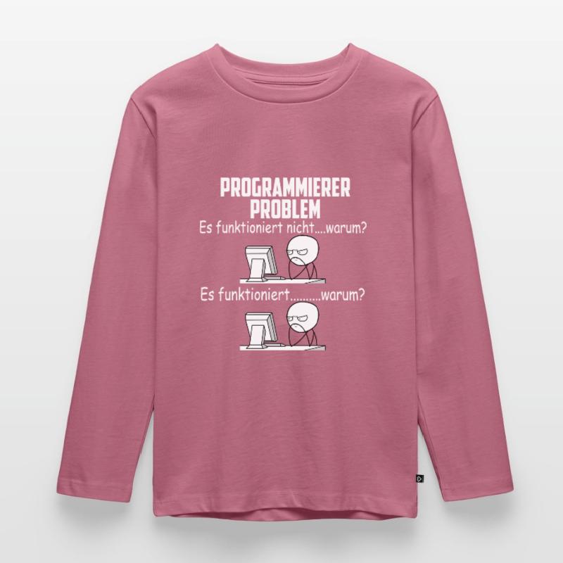 Programmieren Coding Computer Informatik Geek Kinder Premium Bio Langarmshirt