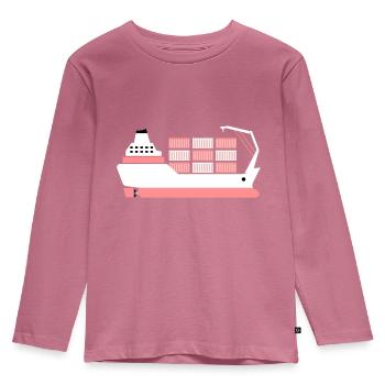 porte-conteneurs rose - T-shirt manches longues Premium Enfant - mauve - Devant - AI Model Kid Female (0cm)