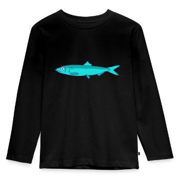 Herring - Kids' Premium Longsleeve Shirt - black - Front - AI Model Kid Male (0cm)