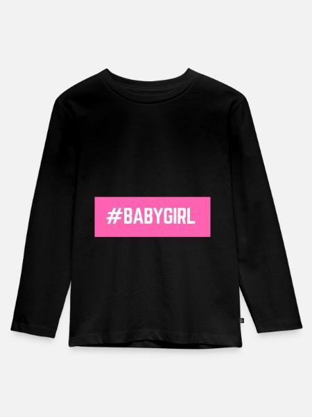 #BABYGIRL - Kids' Premium Longsleeve Shirt - black
