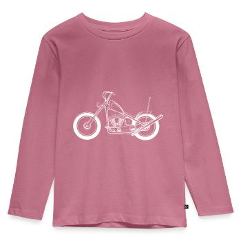 Chopper - Kids' Premium Longsleeve Shirt - mauve - Front - AI Model Kid Female (0cm)