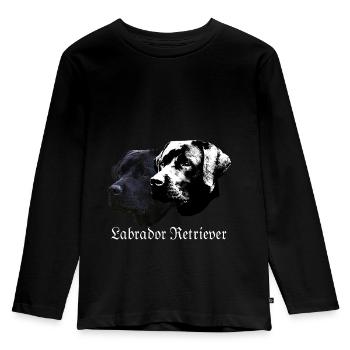 Labrador Retriever, Labrador, Agility, Retriever, Dog - Kids' Premium Longsleeve Shirt - black - Front - AI Model Kid Male (0cm)