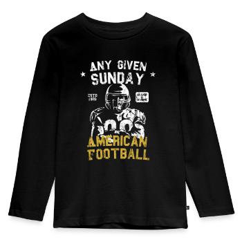 Any given Sunday - American Football - Kids' Premium Longsleeve Shirt - black - Front - AI Model Kid Male (0cm)