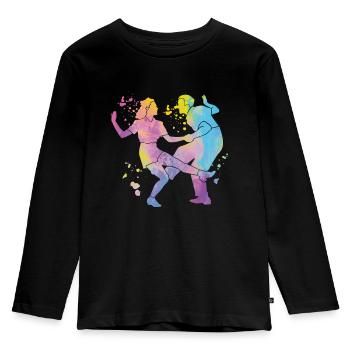 Dancing Swing 60s Boogie Woogie - Kids' Premium Longsleeve Shirt - black - Front - AI Model Kid Male (0cm)