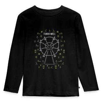 Das Chemie - Riesenrad! - Geschenk - Kinder Premium Bio Langarmshirt - Schwarz - Vorne - AI Model Kid Male (0cm)