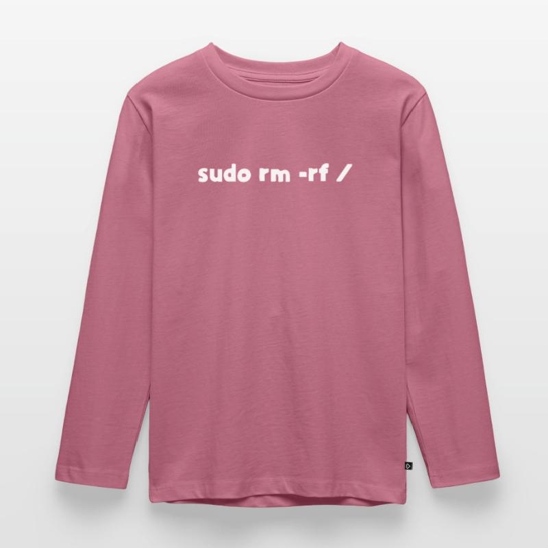 Programmeur Linux sudo rm -rf T-shirt manches longues Premium Enfant